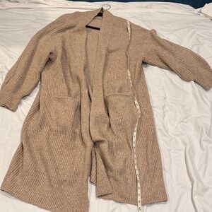 Cozy Tan Knit Cardigan